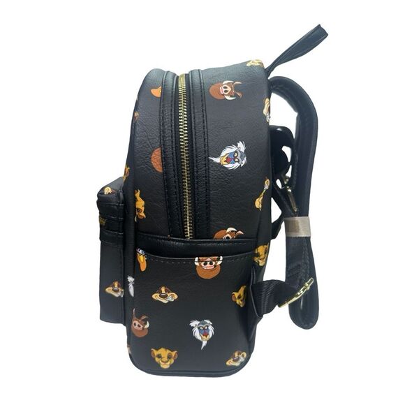 Loungefly x Disney The Lion King Character AOP Mini Backpack - 9” x 10.5” x 4.5” - Picture 2 of 9